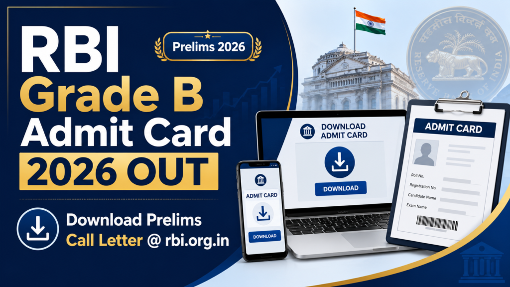 RBI Grade B Admit Card 2026