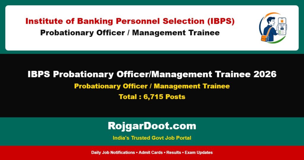 IBPS Probationary Officer/Management Trainee 2026