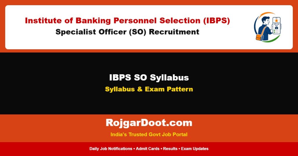 IBPS SO Syllabus