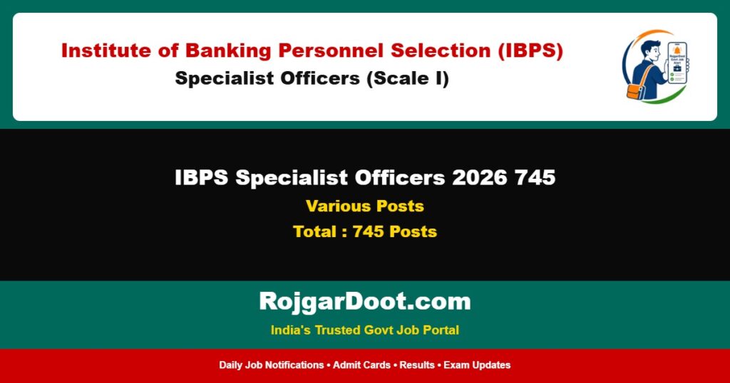 IBPS Specialist Officers 2026 745