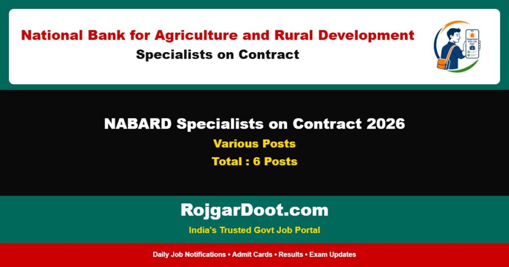 NABARD Specialists on Contract 2026