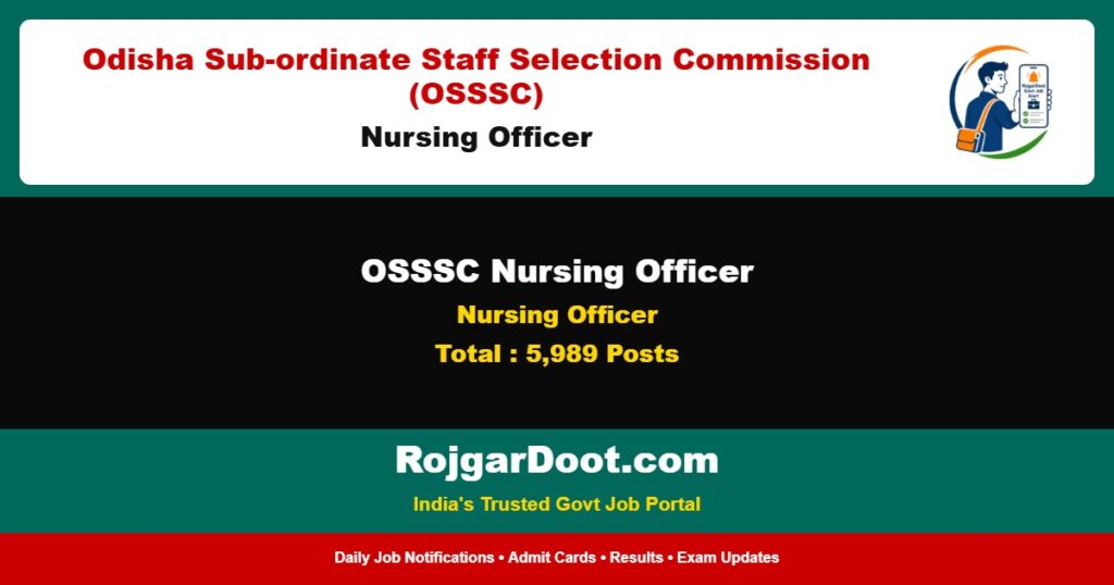 OSSSC Nursing Officer