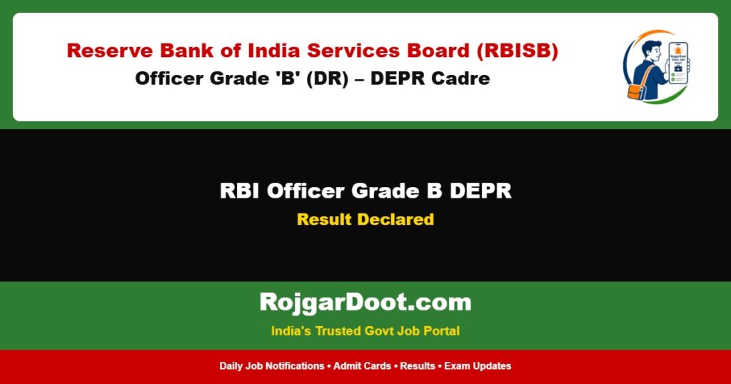 RBI Officer Grade B DEPR