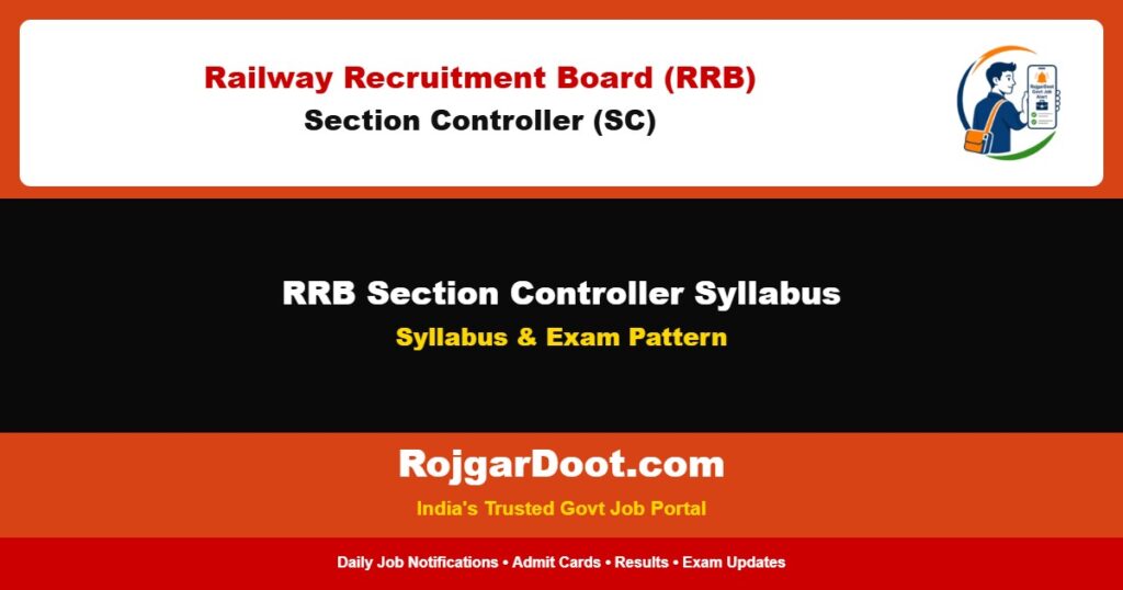 RRB Section Controller Syllabus